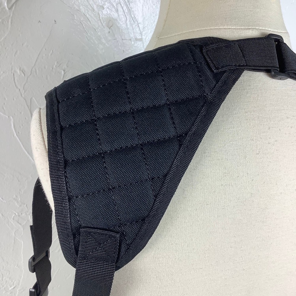 Tactical Shoulder Holster black canvas / Nylon adjustable Unisex OSFM EUC - Picture 6 of 12